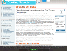 Tablet Screenshot of aboutcookingschools.com